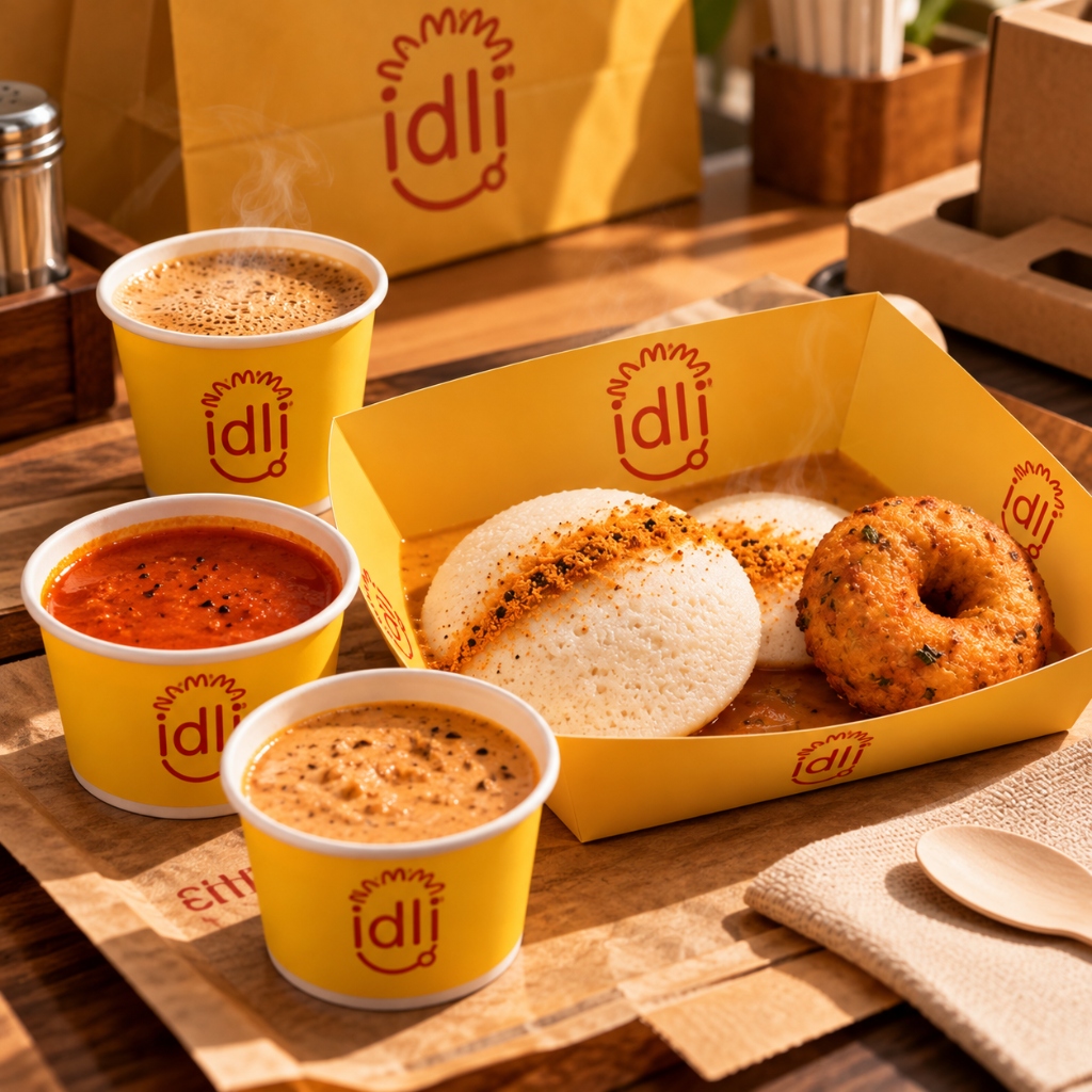 Piping Hot, Served Fast — Steaming hot Idli, Medu Vada, Chutneys and Filter Coffee